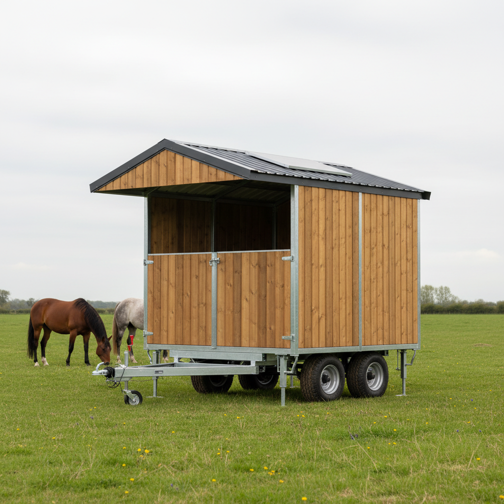 Abri mobile pour chevaux sur roues - EquiMobile