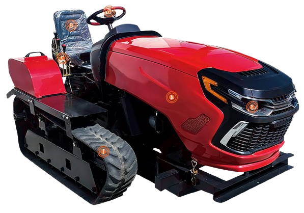Micro tracteur chenilles amphibie 35 ch - TractPro-35 A