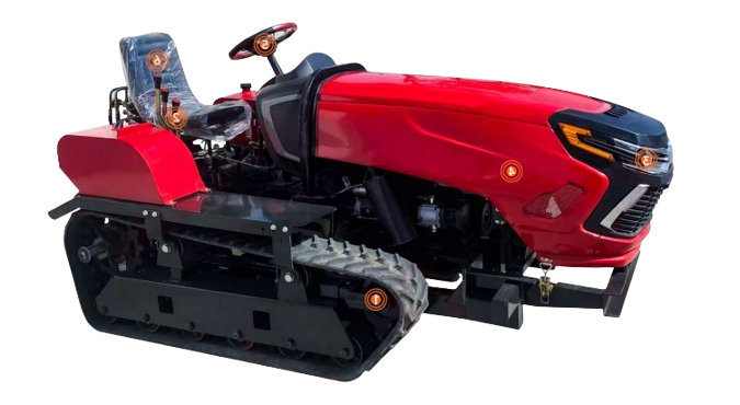 Micro tracteur chenilles amphibie 25 ch - TractPro-25 A