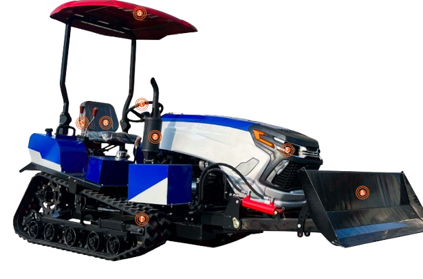Tracteur à chenilles amphibie 50 ch 4 cylindres - TractPro-50