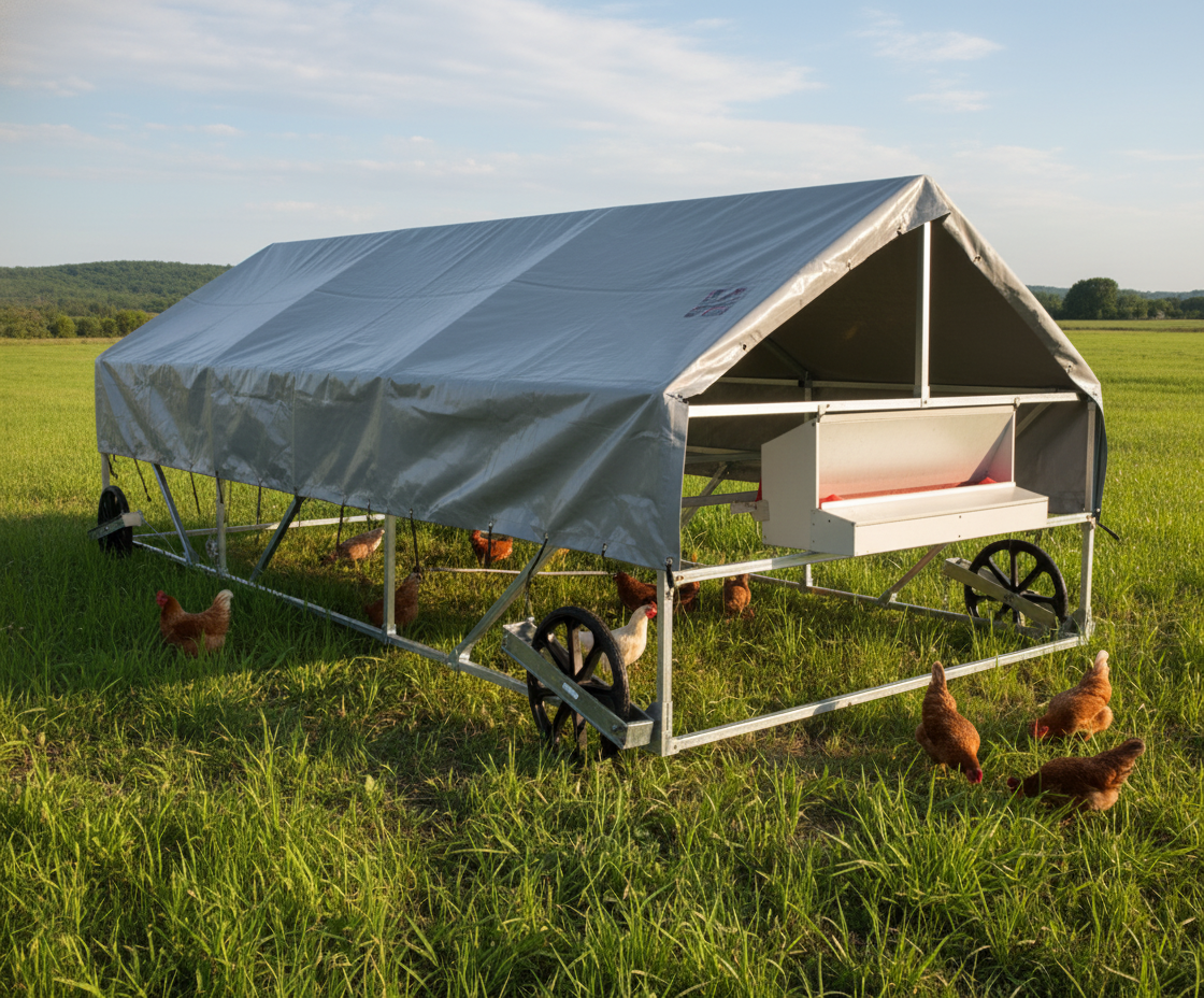 Poulailler mobile - Ecomobile3
